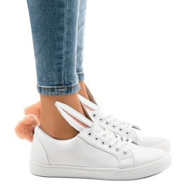 Vita sneakers kaniner R110