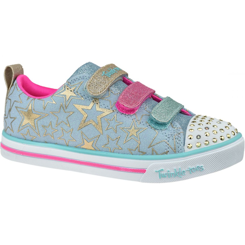 Skechers Sparkle Lite-Stars The Limit Jr 314036L-LBMT Sko blå rosa gyllene