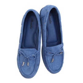 Blå kvinnors loafers RQ-1 Blue