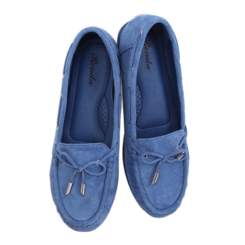 Blå kvinnors loafers RQ-1 Blue