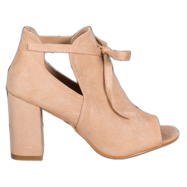 Tied Open VINCEZA stövlar beige