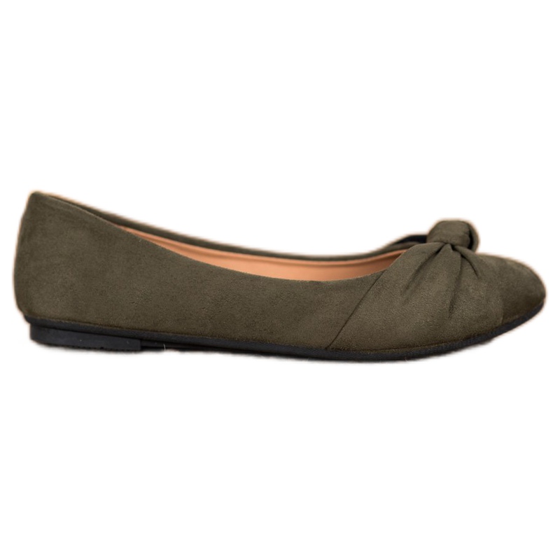 Clowse Bekväma mockaballerinor grön
