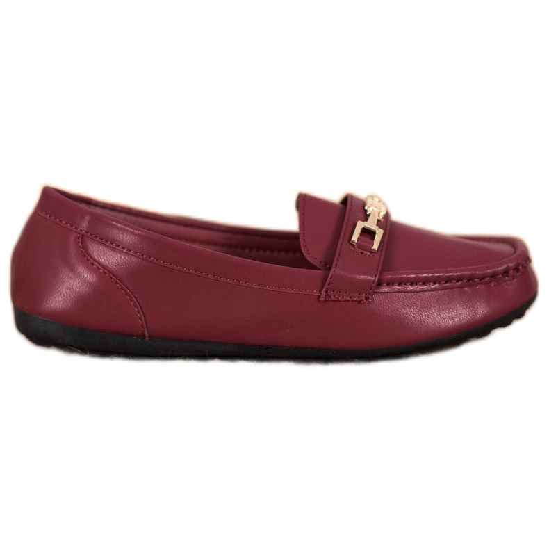 Fama Eleganta vinröda loafers mångfärgad