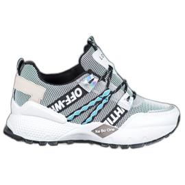 Bona Love Mesh Sneakers vit svart