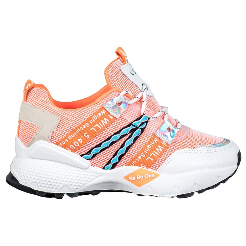 Bona Love Mesh Sneakers vit orange