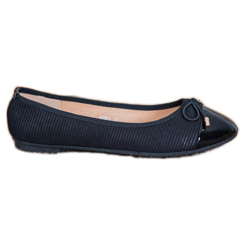 Fama Pinstripe ballerina svart