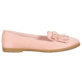 Coura Klassiska mocka herrar rosa