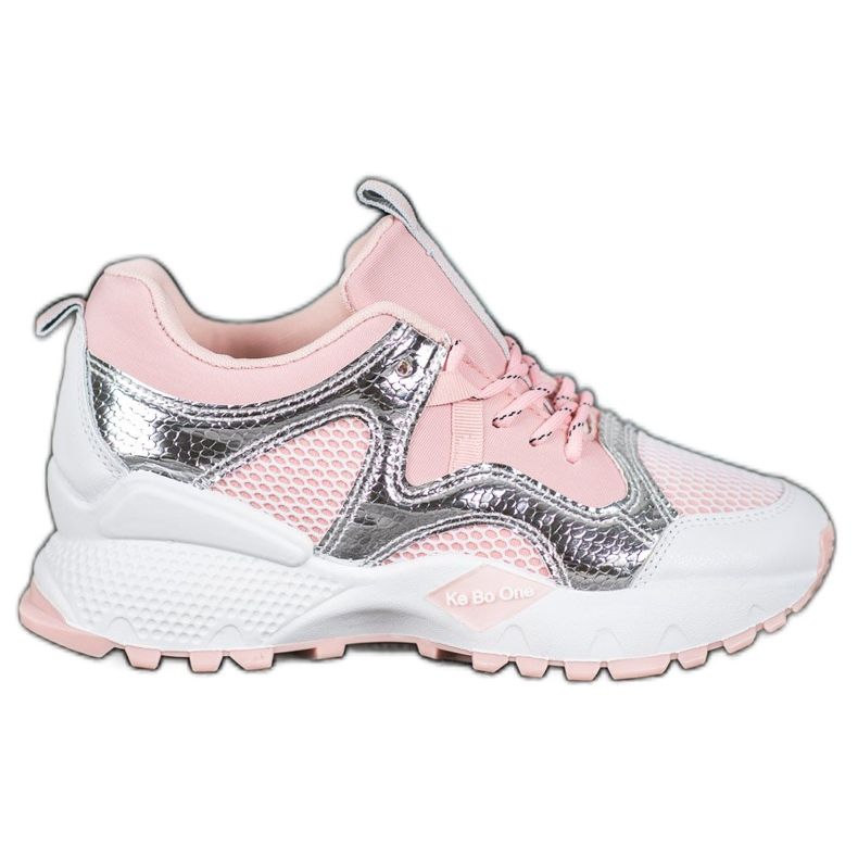 Bona Mode sneakers med mesh rosa grå