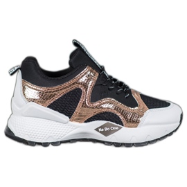 Bona Mode sneakers med mesh svart gul