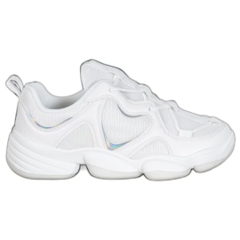 Kylie Snygga vita sneakers