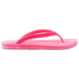 Flätade VINCEZA flip-flops rosa