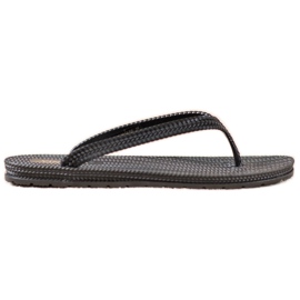 Flätade VINCEZA flip-flops svart
