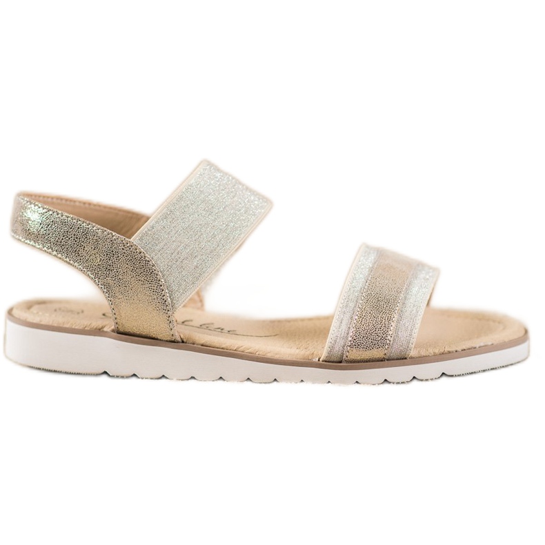 Filippo Slip-on sandaler med glitter gyllene