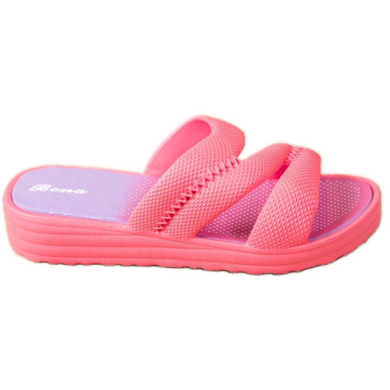 Bona Bekväma rosa tofflor