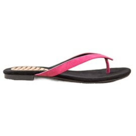 J. Star Casual flip-flops svart rosa