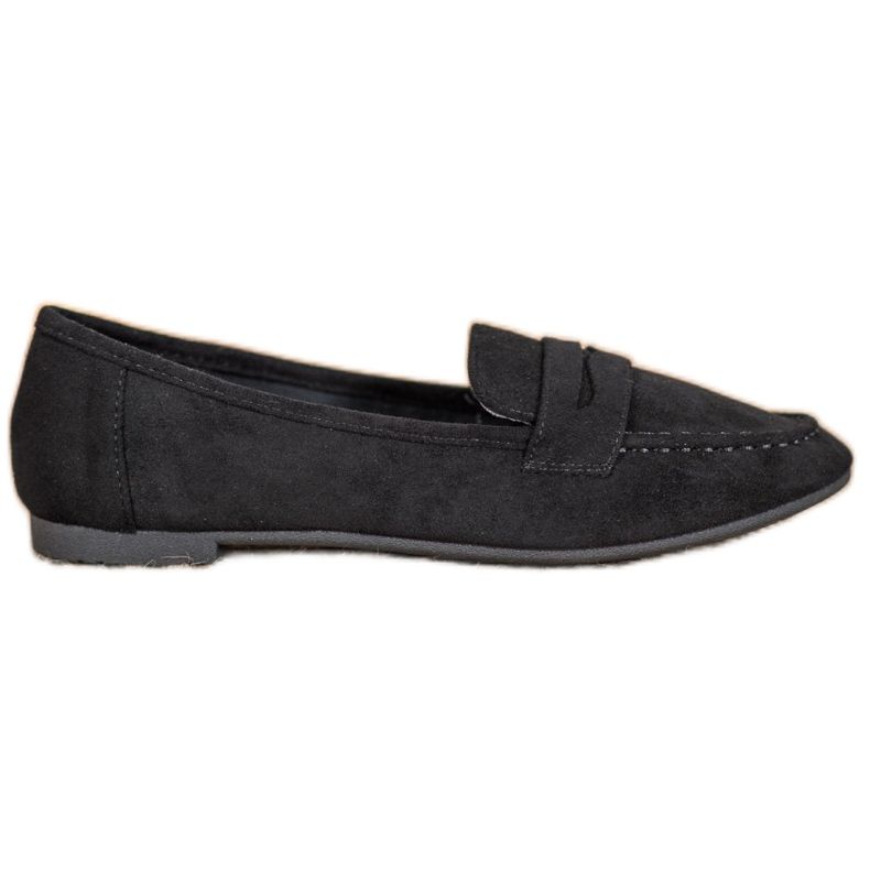 SHELOVET Casual mocka loafers svart