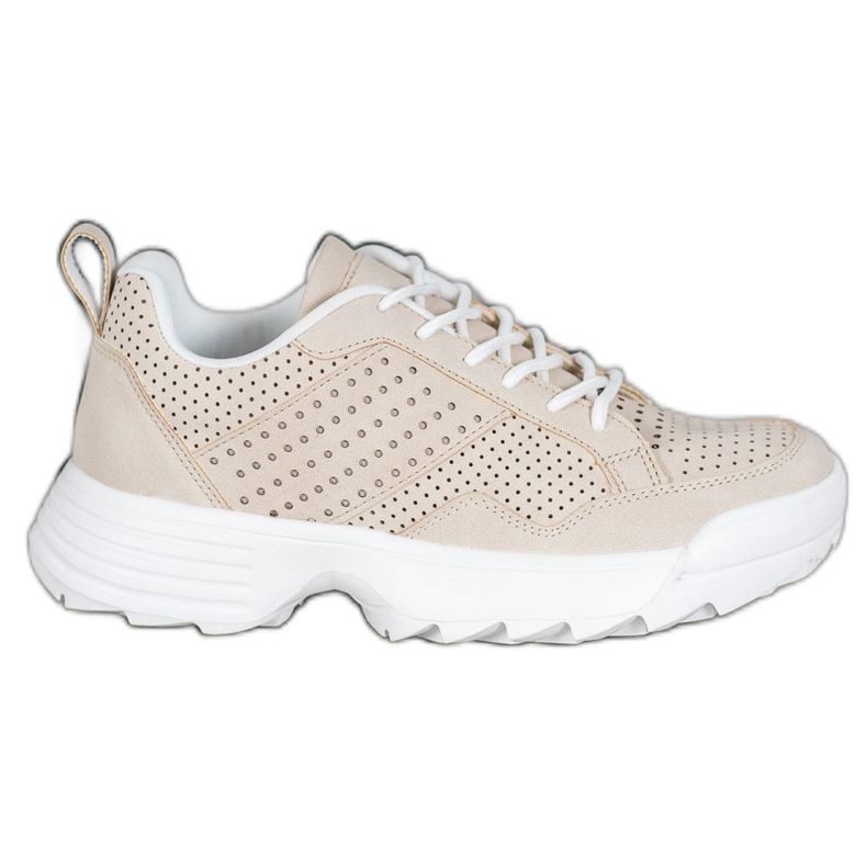 Kylie Lätta Openwork -sneakers beige