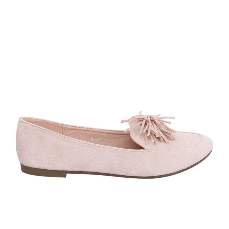 Loafers för kvinnor beige och rosa 99-72A Beige