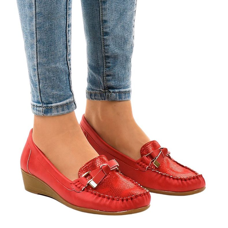 Röda matta kilskor BO-303