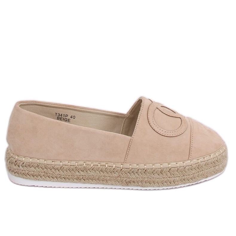 Beige espadriller för kvinnor T341P Beige