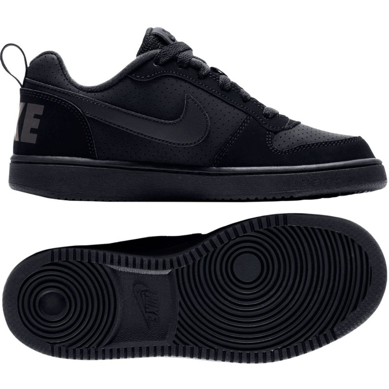 Nike Court Borough Low Gs 839985 001 svart