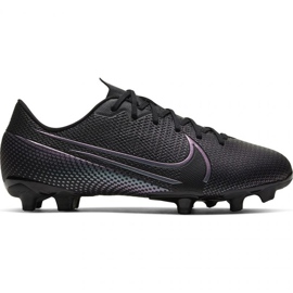 Nike Mercurial Vapor 13 Academy FG / MG Jr AT8123 010 fotbollsskor grå svart