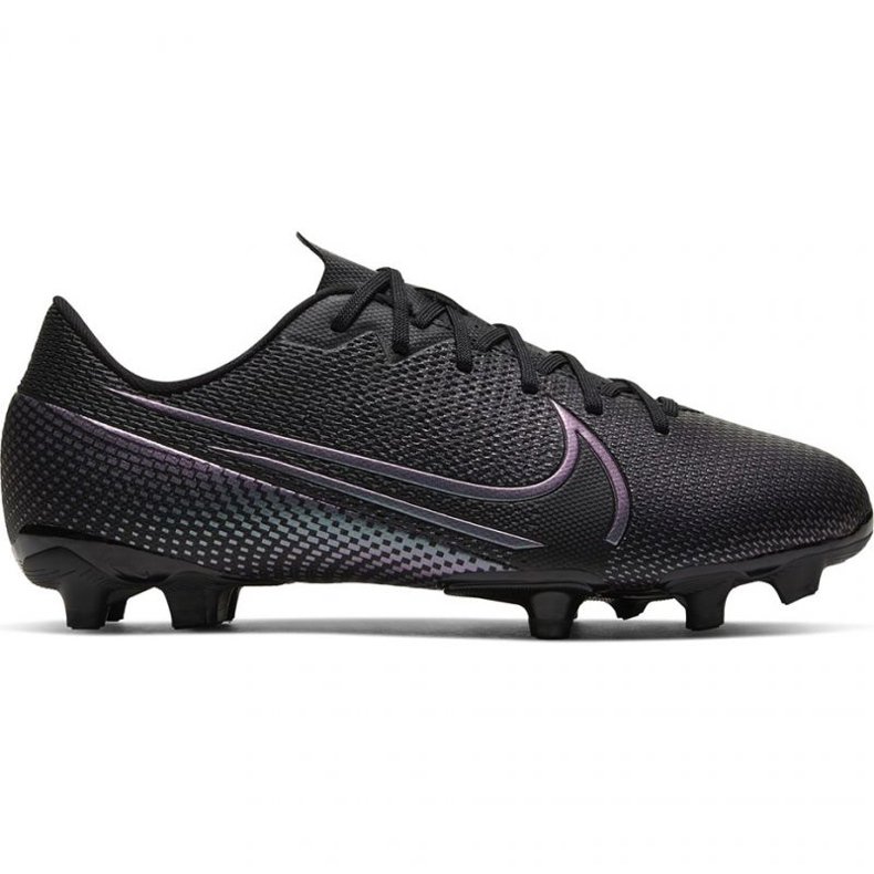 Nike Mercurial Vapor 13 Academy FG / MG Jr AT8123 010 fotbollsskor grå svart