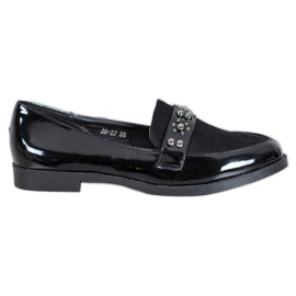 SHELOVET Lackerade loafers svart
