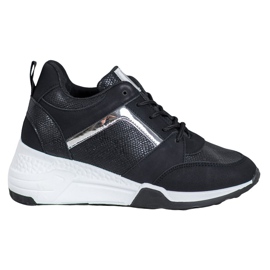 SHELOVET Wedge Sneakers svart