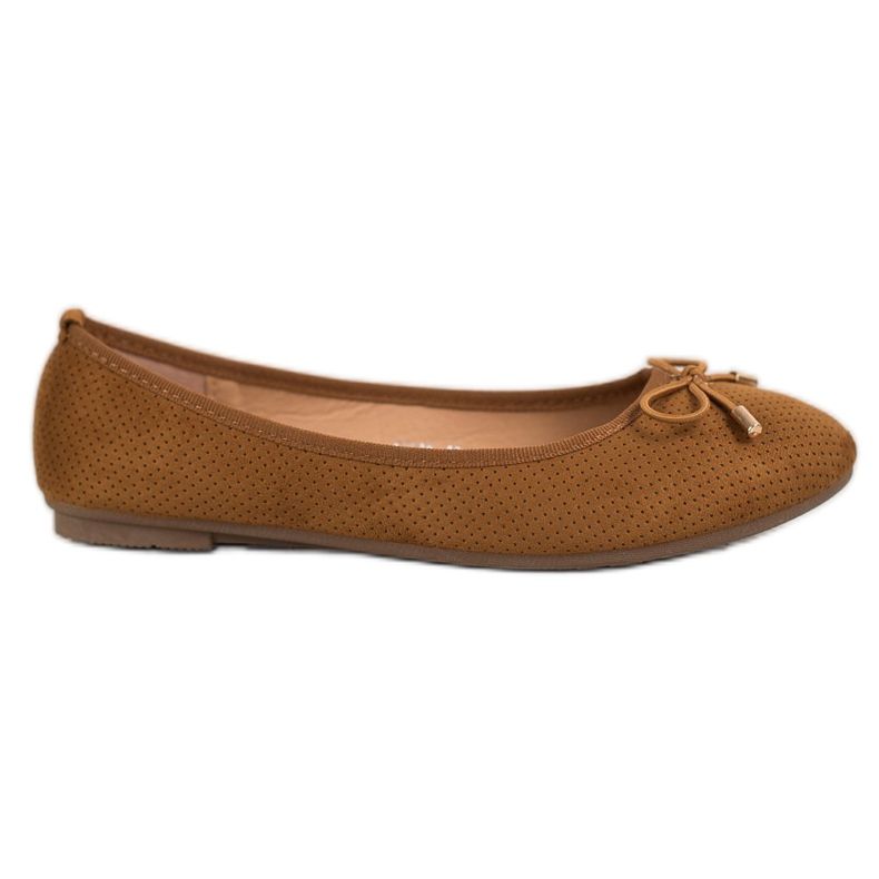 Clowse Ballerina med rosett brun