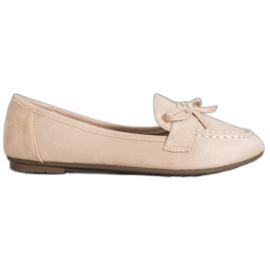 Diamantique Beige loafers
