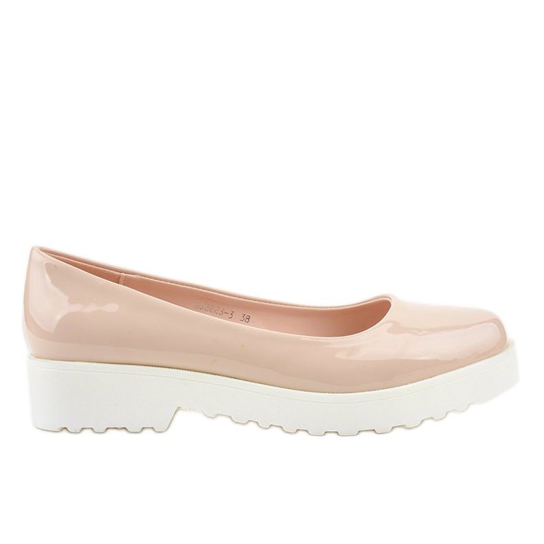 Beige, slip-on kilskor BJ6223-3