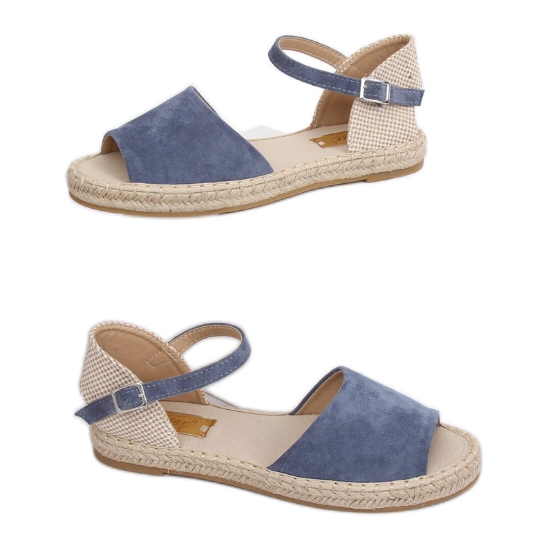 BB28P Blåskurna espadriller brun