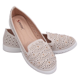 Beige openwork herrar ZA05P Beige