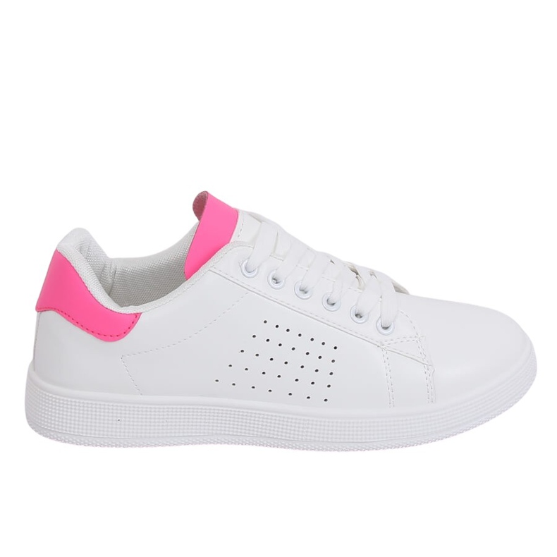 Kvinnors vita och rosa sneakers LV101P Peach