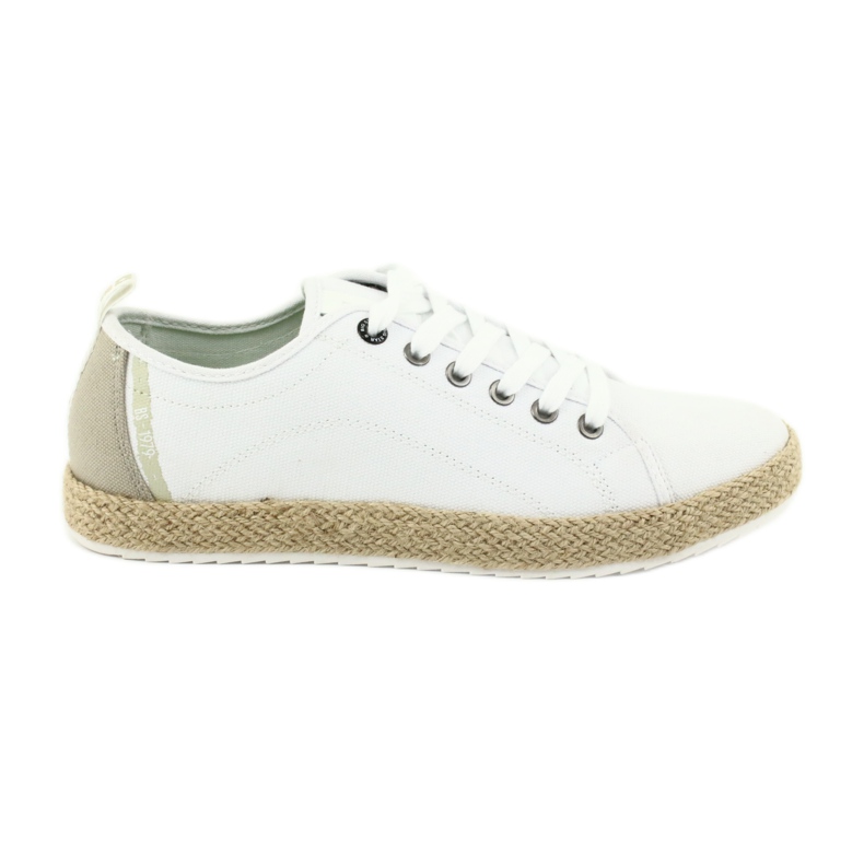 Herr espadriller Big Star 174155 spets vit brun