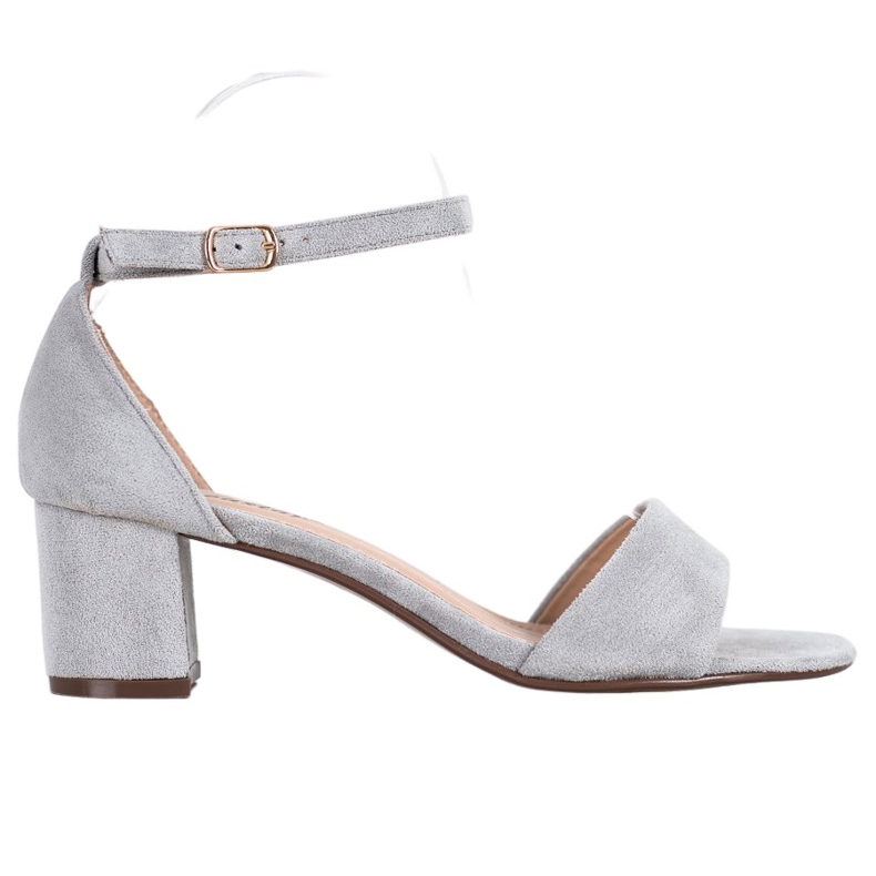 Seastar Bekväma högklackade sandaler grå