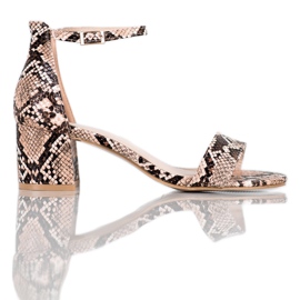 Seastar Sandaler med ormtryck mångfärgad