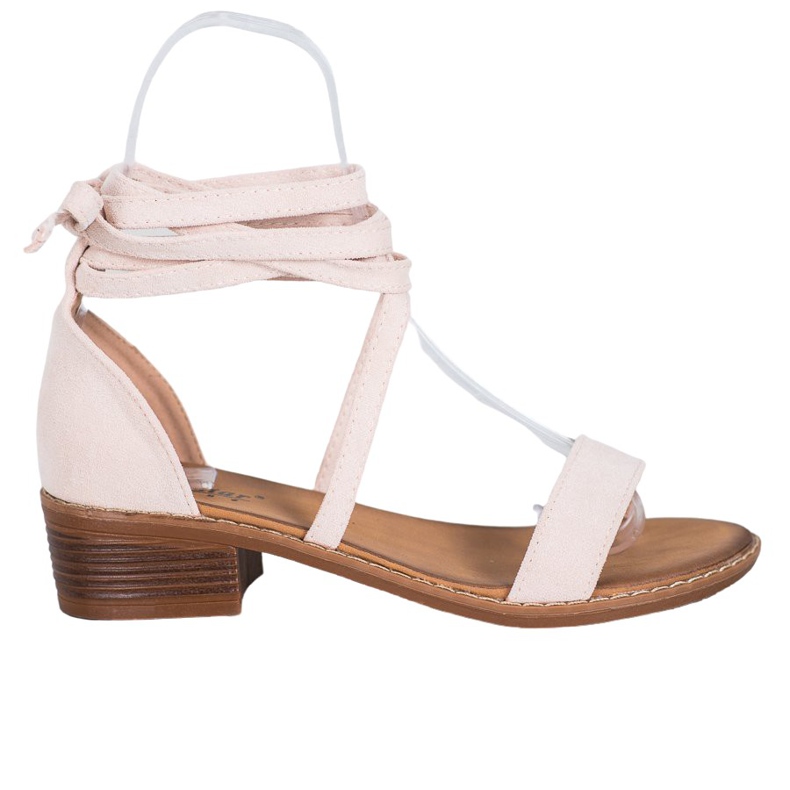 Knutna sandaler brun