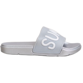 SHELOVET Gummi tofflor grå