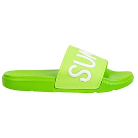 SHELOVET Gummi tofflor grön