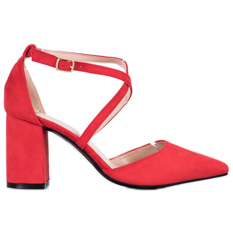 Diamantique Pumpar På En Pelare röd