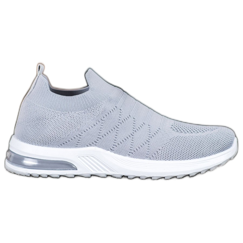 Diamantique Grå slip-on skor