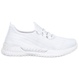 SHELOVET Textil sportskor vit