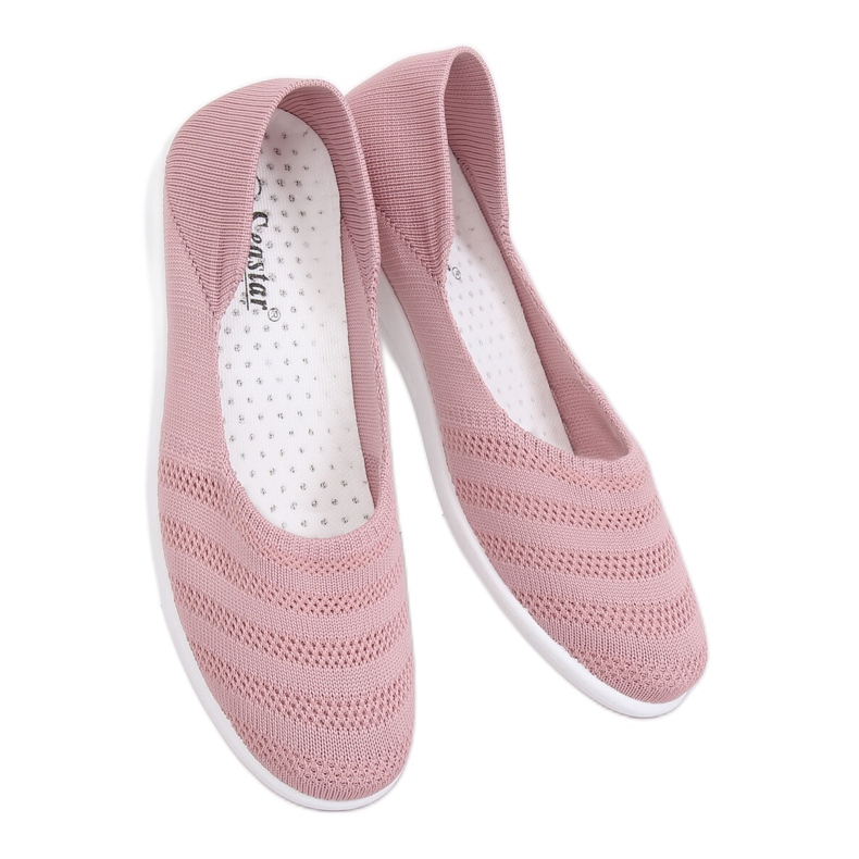 Rosa mesh -ballerinor IC03 Old Pink