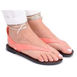 Lu Boo Neon Tied Sandals Japanese Meliski Florence rosa