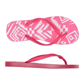 Lu Boo | Rosa Aztec Havanna flip -flops för kvinnor
