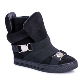 Dam Sneakers Lu Boo med elastiska band Svarta pumpar