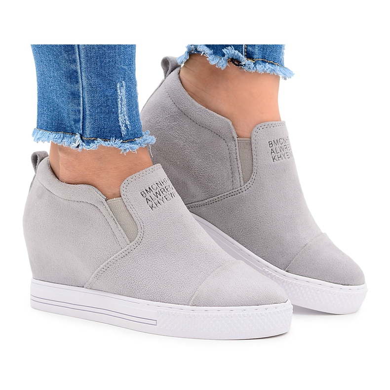 Dam Snekers Sneakers Lu Boo Slip Grey Kaori grå