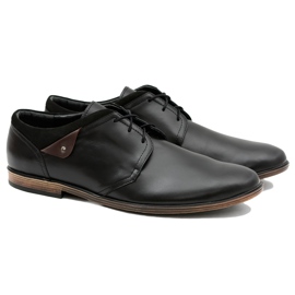 Gejms Herrskor i svart Luca -läder